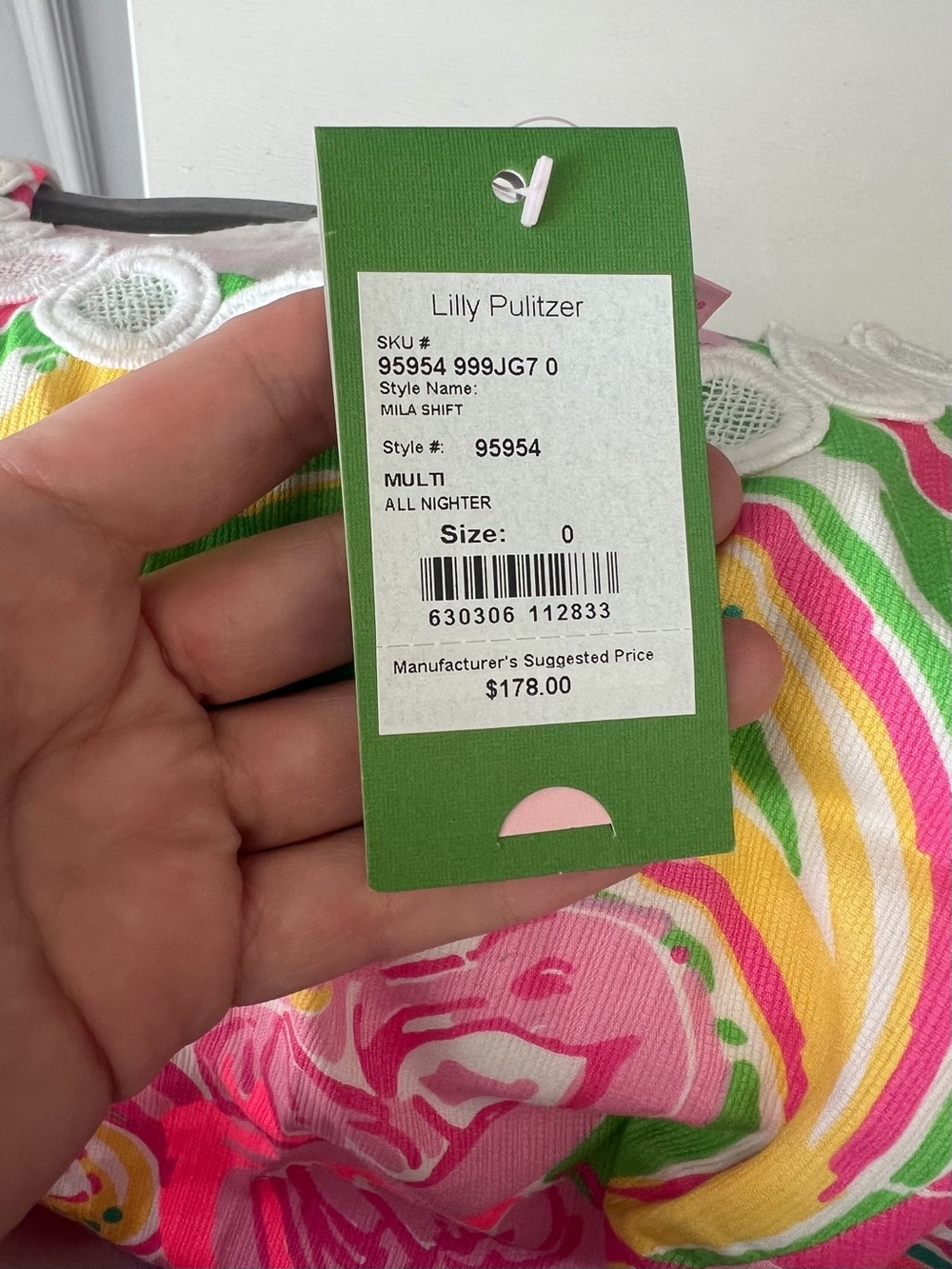 Lily Pulitzer Ladies Mini Shift Dress, New w/Tags, Pink - Size 0 - Picture 4 of 5